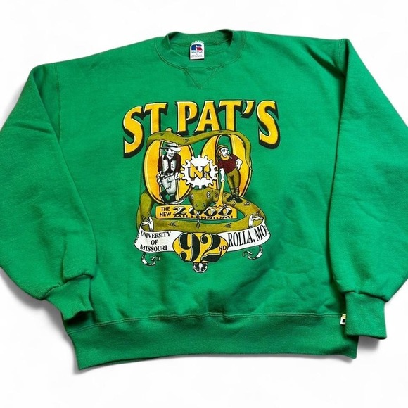 Vintage Russell 2000 UMR Missouri Rolla College St Pats Sweatshirt Large USA ZTA - Picture 1 of 4
